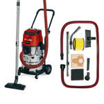 Einhell TE-VC 36/30 Li S-Solo PXC 36V 30 Litre Stainless Steel Wet and Dry Vac, Body Only thumbnail