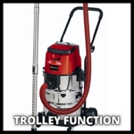 Einhell TE-VC 36/30 Li S-Solo PXC 36V 30 Litre Stainless Steel Wet and Dry Vac, Body Only thumbnail