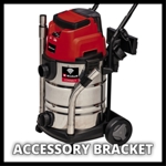 Einhell TE-VC 36/30 S Auto Li S-Solo PXC 36V 30 Litre Stainless Steel Wet and Dry Vac with Auto Power Take Off, Body Only thumbnail