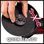 Einhell TP-AG 18/125 CE Q Li-Solo PXC 18V 125mm Constant Electronics Quick Release Brushless Angle Grinder, Body Only thumbnail
