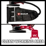 Einhell TP-DWS 18/225 Li BL Solo PXC 18V 225mm Brushless Compact Drywall Polisher, Body Only thumbnail