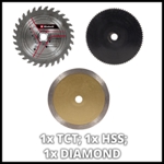 Einhell TC-CS 89 600W 89mm Mini Circular Saw Kit thumbnail