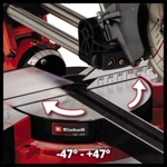 Einhell TE-SM 36/210 Solo PXC 36V (2x18V) 210mm Sliding Mitre Saw, Body Only thumbnail