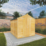 Mercia Overlap Double Door Apex Wooden Shed 8 x 6 - Windowless thumbnail