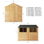 Mercia Overlap Apex Wooden Shed 10 x 6 thumbnail