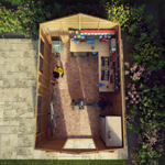 Mercia Overlap Apex Wooden Shed 12 x 8 thumbnail