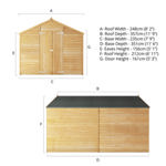 Mercia Overlap Apex Wooden Shed 12 x 8 thumbnail