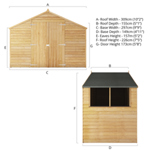 Mercia Overlap Apex Wooden Shed 5 x 10 thumbnail