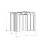 Mercia Premium Pressure Treated Double Bin Store thumbnail