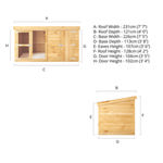 Mercia Berkshire Dog Kennel & Run 8 x 4 thumbnail