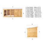 Mercia Berkshire Dog Kennel & Run 10 x 4 thumbnail