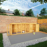 Mercia Berkshire Dog Kennel & Run 12 x 4 thumbnail