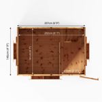 Mercia Swiss Cottage Double Storey Wooden Playhouse thumbnail