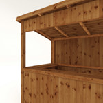 Mercia Pressure Treated Wooden Garden Bar 6 x 4 thumbnail
