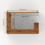 Mercia Pressure Treated Wooden Garden Bar 6 x 4 thumbnail