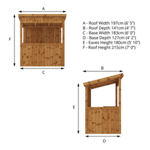 Mercia Pressure Treated Wooden Garden Bar 6 x 4 thumbnail