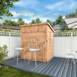 Mercia Premium Pressure Treated Wooden Garden Bar with Shutters 6 x 4 thumbnail