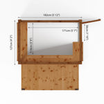 Mercia Premium Pressure Treated Wooden Garden Bar with Shutters 6 x 4 thumbnail