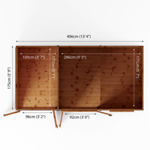 Mercia Maine Wooden Summerhouse with Side Shed 14 x 6 thumbnail