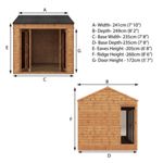 Mercia Vermont Wooden Summerhouse 8 x 8 thumbnail