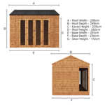 Mercia Vermont Wooden Summerhouse 10 x 8 thumbnail