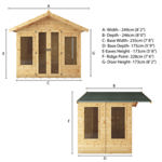 Mercia Premium Sussex Wooden Summerhouse 6 x 8 thumbnail