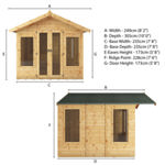 Mercia Premium Sussex Wooden Summerhouse 8 x 8 thumbnail