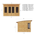 Mercia Premium Helios Wooden Summerhouse 10 x 8 thumbnail