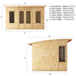 Mercia Premium Helios Wooden Summerhouse 12 x 8 thumbnail