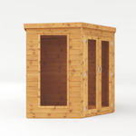 Mercia Premium Corner Wooden Summerhouse with Side Shed 11 x 7 thumbnail