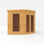 Mercia Premium Corner Wooden Summerhouse with Side Shed 12 x 8 thumbnail