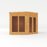 Mercia Premium Corner Wooden Summerhouse with Side Shed 13 x 9 thumbnail