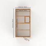 Mercia Traditional Lean-To Wooden Greenhouse 8 x 4 thumbnail