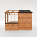 Mercia Traditional Apex Wooden Greenhouse Combi Shed 8 x 6 thumbnail