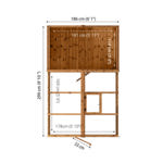 Mercia Traditional Apex Wooden Greenhouse Combi Shed 10 x 6 thumbnail