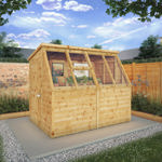 Mercia Premium Wooden Potting Shed Greenhouse 8 x 6 thumbnail