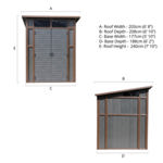 Mercia Premium Pent Composite Shed 7 x 7 thumbnail