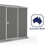Absco Space Saver Pent Metal Shed 7 x 3 (Woodland Grey) thumbnail