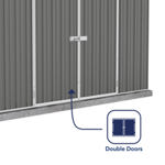 Absco Space Saver Titanium Pent Metal Shed 10 x 5 (Woodland Grey) thumbnail