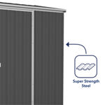 Absco Premier Metal Shed 5 x 5 (Monument) thumbnail