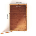 Mercia Woodsman Shiplap Apex Wooden Shed 6 x 4 thumbnail