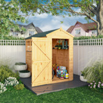Mercia Woodsman Shiplap Apex Wooden Shed 8 x 4 thumbnail
