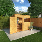 Mercia Woodsman Shiplap Pent Wooden Shed 8 x 4 thumbnail