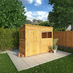 Mercia Woodsman Shiplap Pent Wooden Shed 8 x 4 thumbnail