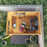 Mercia Woodsman Shiplap Pent Wooden Shed 8 x 6 thumbnail