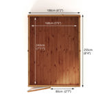 Mercia Woodsman Shiplap Pent Wooden Shed 8 x 6 thumbnail