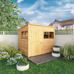 Mercia Woodsman Shiplap Pent Wooden Shed 8 x 6 thumbnail