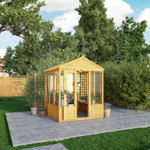 Mercia Woodsman Apex Wooden Greenhouse 6 x 6 - Glass Glazing thumbnail