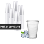 7oz PLA Compostable Clear Water Cooler Cups thumbnail