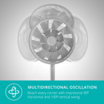 Duux Whisper Flex Smart Fan (Grey) thumbnail